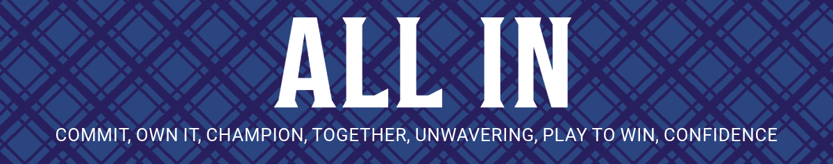All In branding campaign header