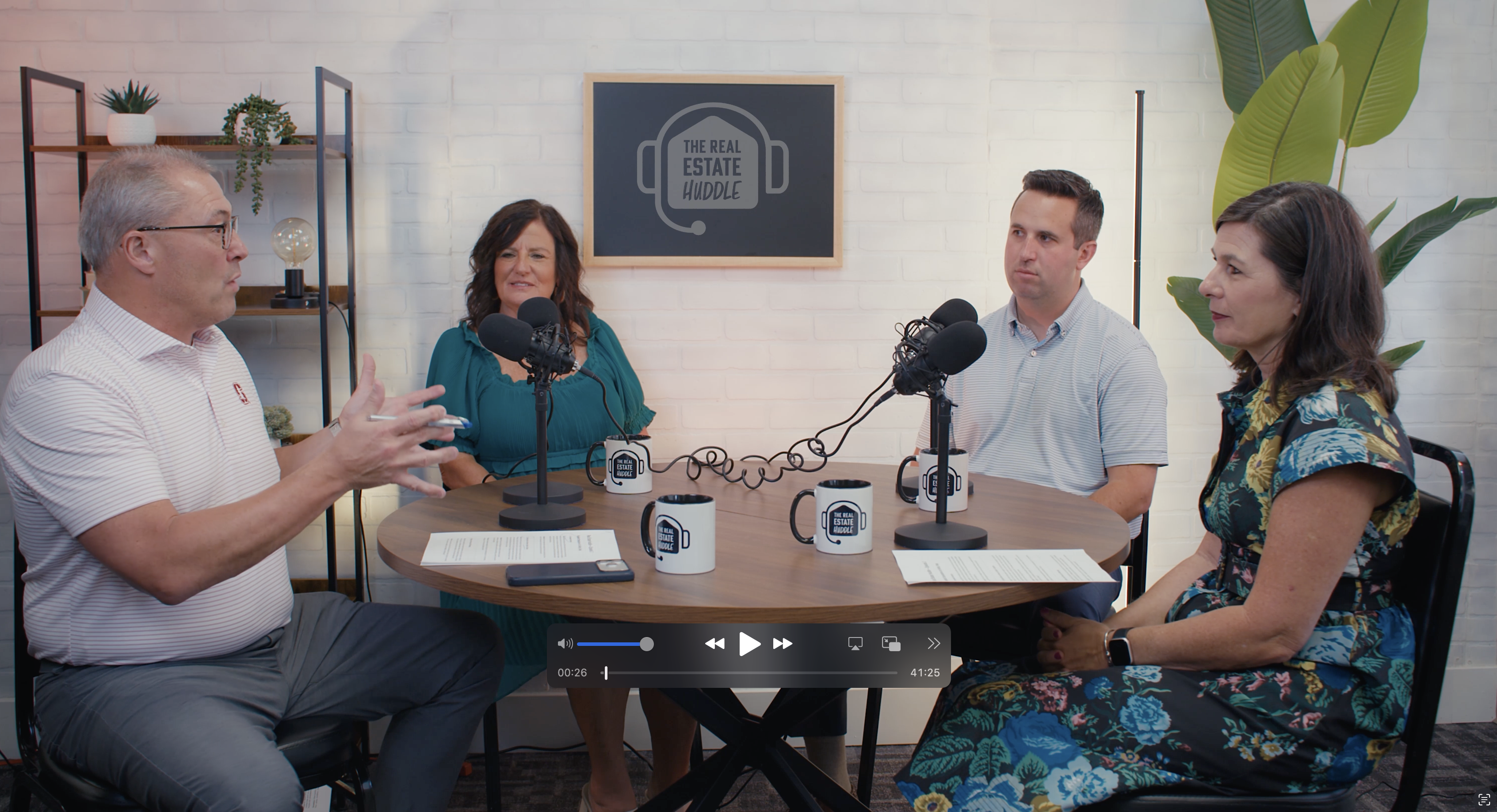 The Real Estate Huddle podcast recording